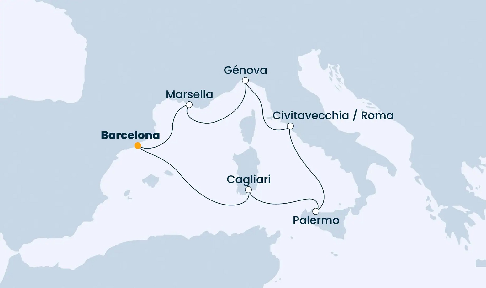 costa firenze itinerario